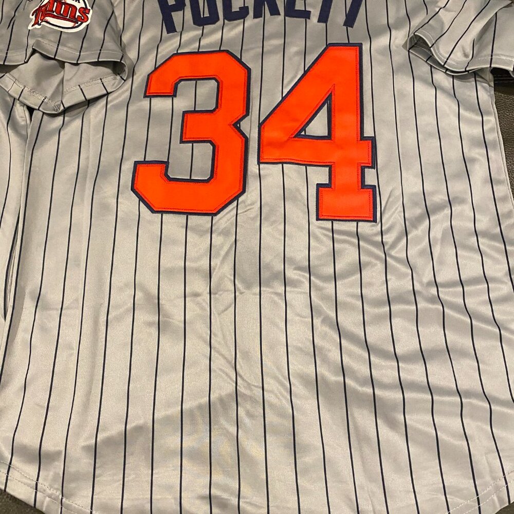 MINNESOTA TWINS KIRBY PUCKETT Men's JERSEY Sz M,L,XL,2XL NWT By Mitchell & Ness - Picture 6 of 6